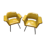 Paire de fauteuils Joseph André Motte edition Steiner