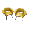 Pair of Joseph André Motte armchairs Steiner edition