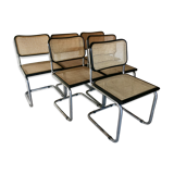 Suite de 6 chaises Marcel Breuer modèle cesca b32