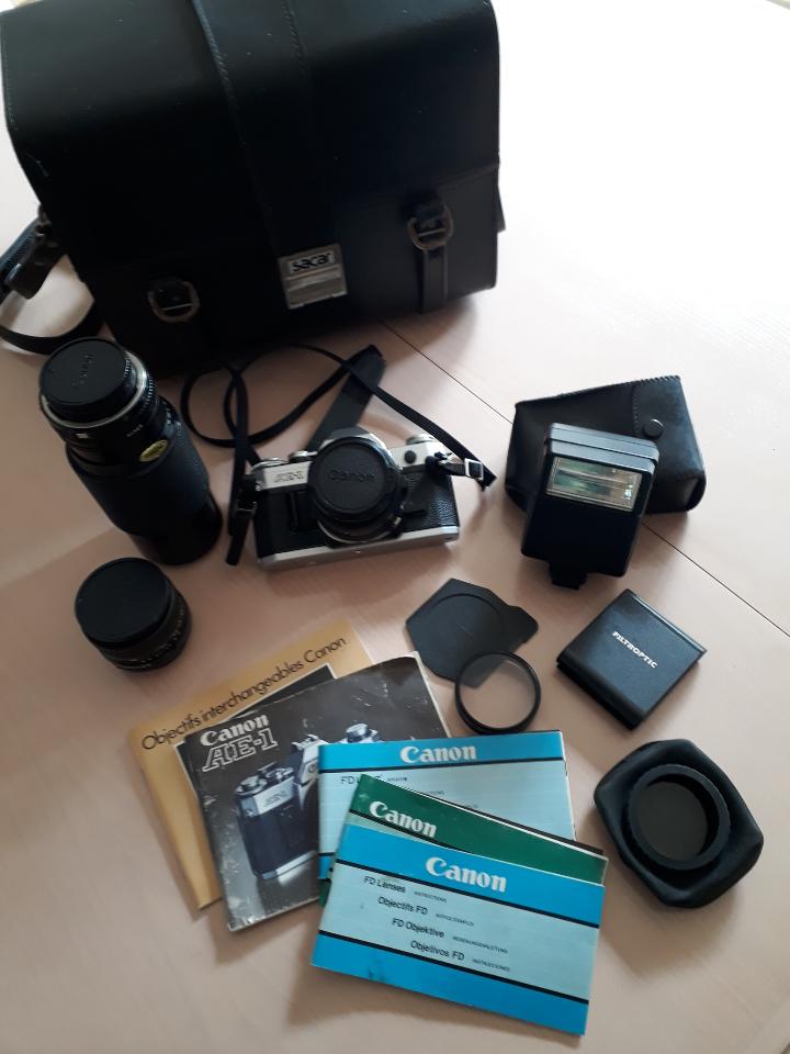 Canon ae-1 film camera