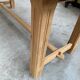 Table de ferme en chêne et ses 2 bancs