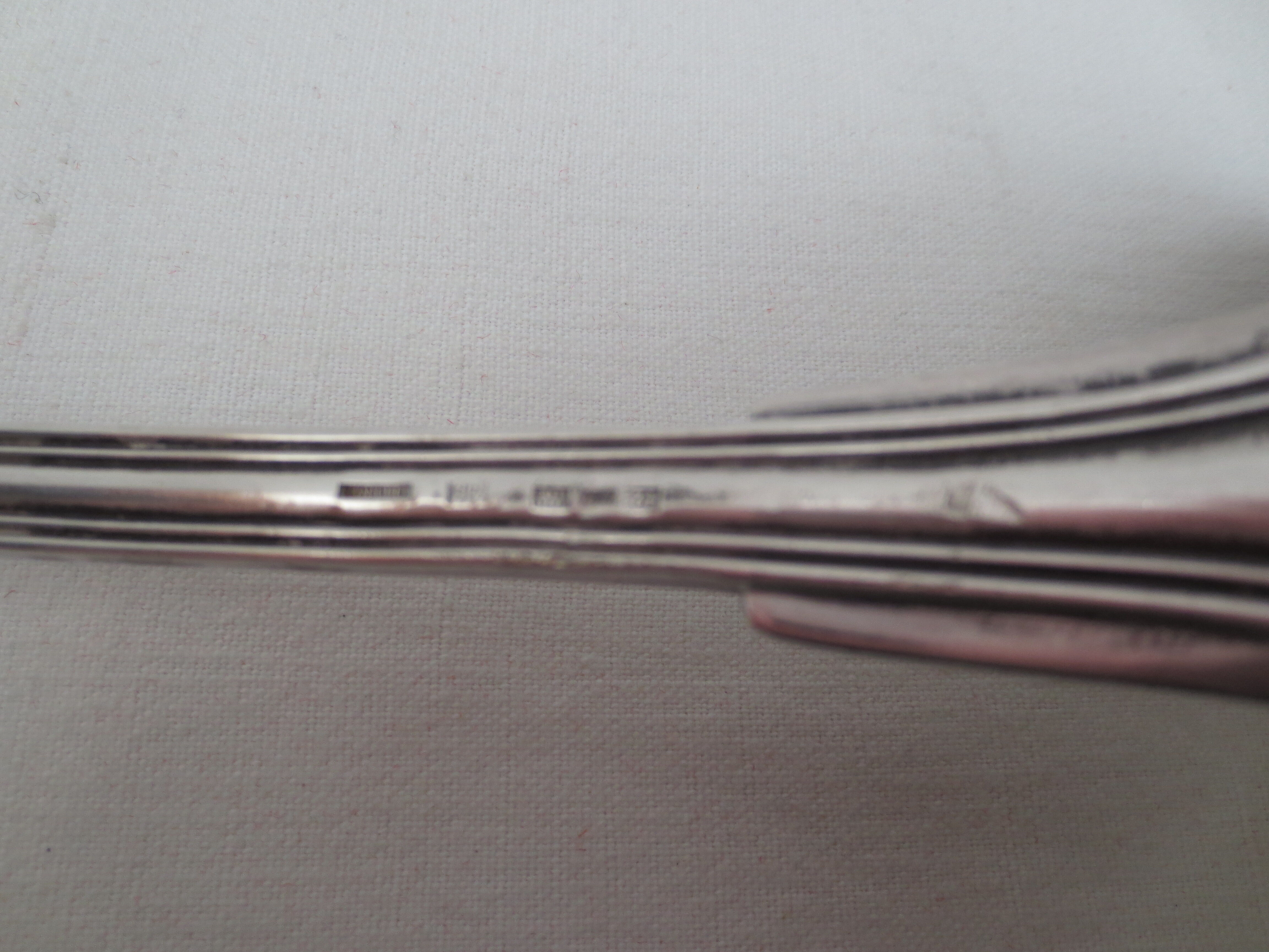 Old silver ladle classic decoration of 33cm