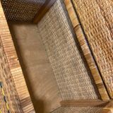 Rattan bench chest