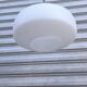 Suspension scandinave en verre opalin blanc