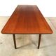 Scandinavian teak coffee table with slatted shelf, Denmark 1960s