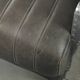 Comfortable cow leather aviator design armchair finished with aluminium