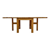 1960s Vintage ‘Fureka’ Pine Drop-Leaf Dining Table by Edvin Helseth for Sta