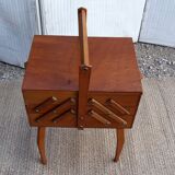 Small worker wood box sewing book