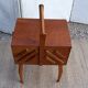 Small worker wood box sewing book