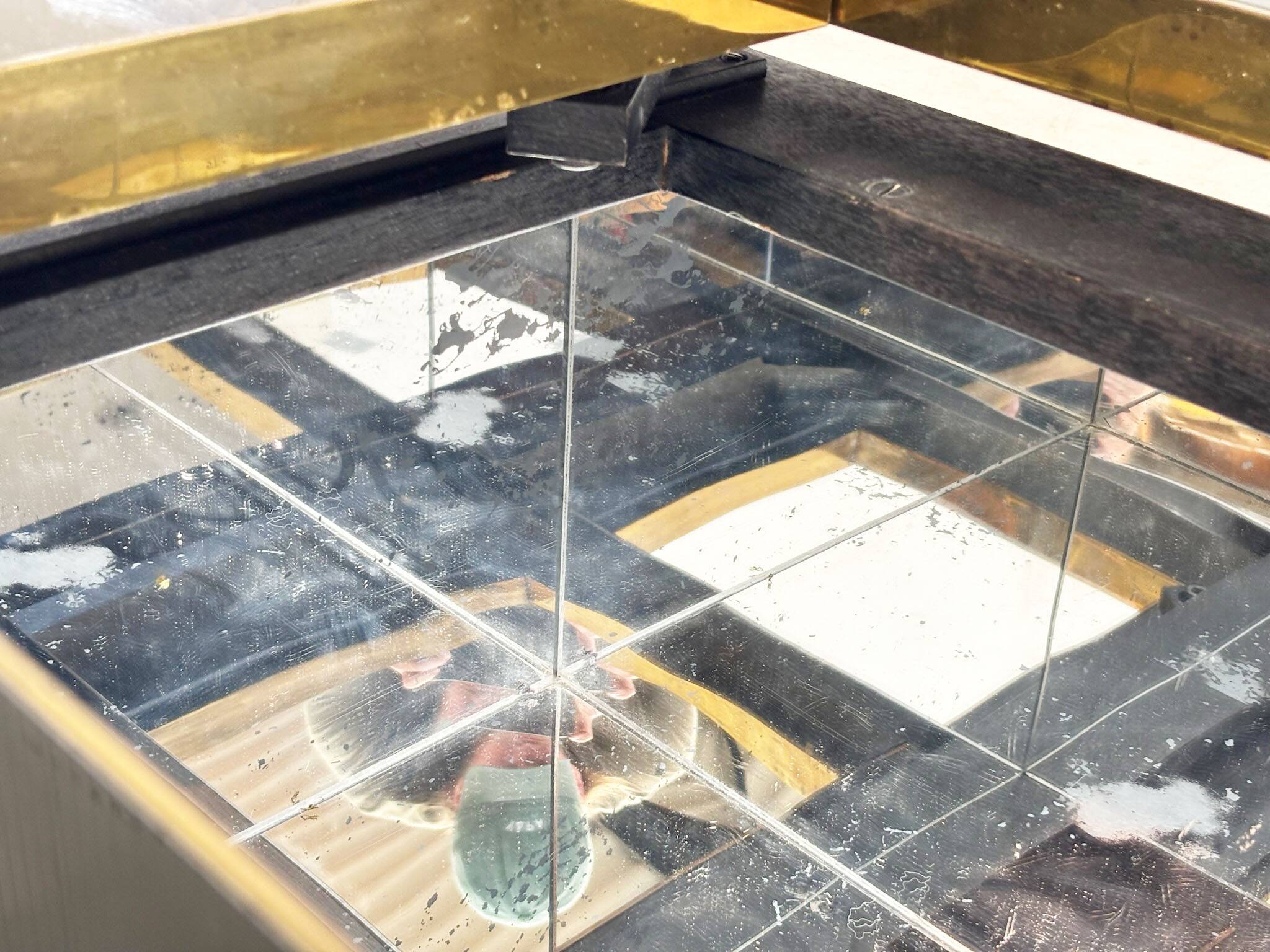 Belgo Chrom bar coffee table, 1970s