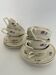 6 cups and saucers - Porcelor Babel Ceranord Saint Amand