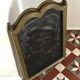 Three-panel solid brass fire screen