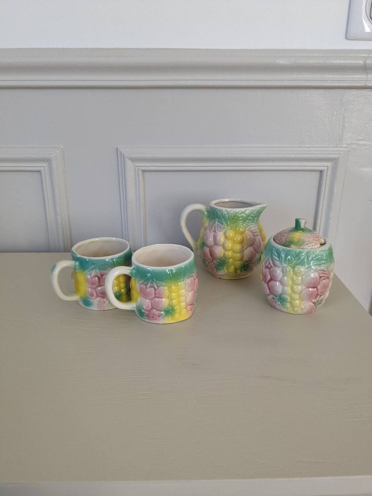 Coffee set in earthenware
