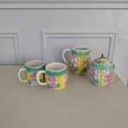 Coffee set in earthenware