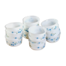 Set of 12 forget-me-not ramekins from Arcopal