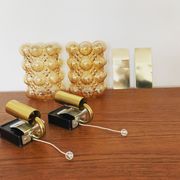 Set of 2 mid-century modern bubble wall lamps by Helena Tynell for Limburg