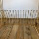 Rolling table vinyl row in formica and gold metal years 60-70