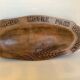 Carved wood dish ears of wheat give us our daily bread