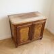 Bar cabinet and screen support in Bressan style made of solid wood.
