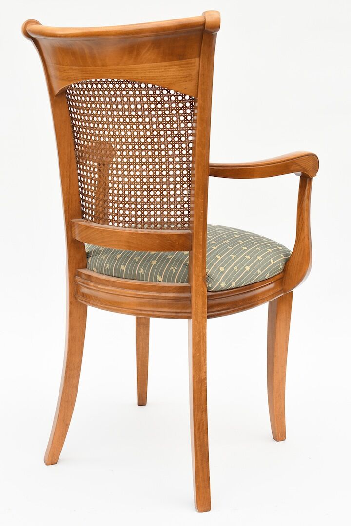 Canne-backed chair
