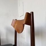 Set of 4 Italian chairs by Gianfranco Frattini.