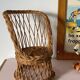 Rattan armchair for doll