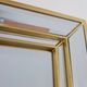 Hollywood Regency Metal Mirror by Deknudt, Belgium 20th Century
