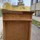 Parisian Art Deco display cabinet from 1950, renovated in raw solid oak, 101cm.