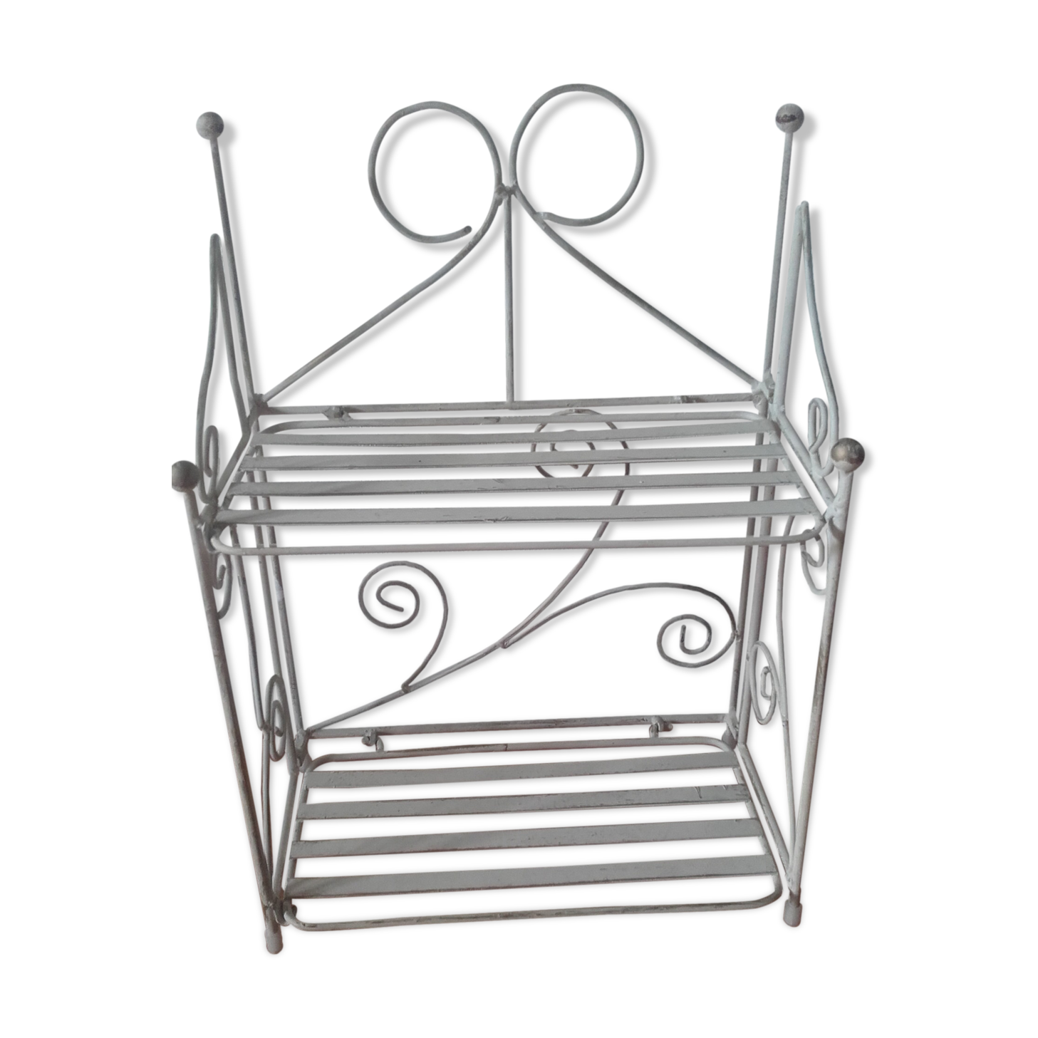 Vintage metal shelf