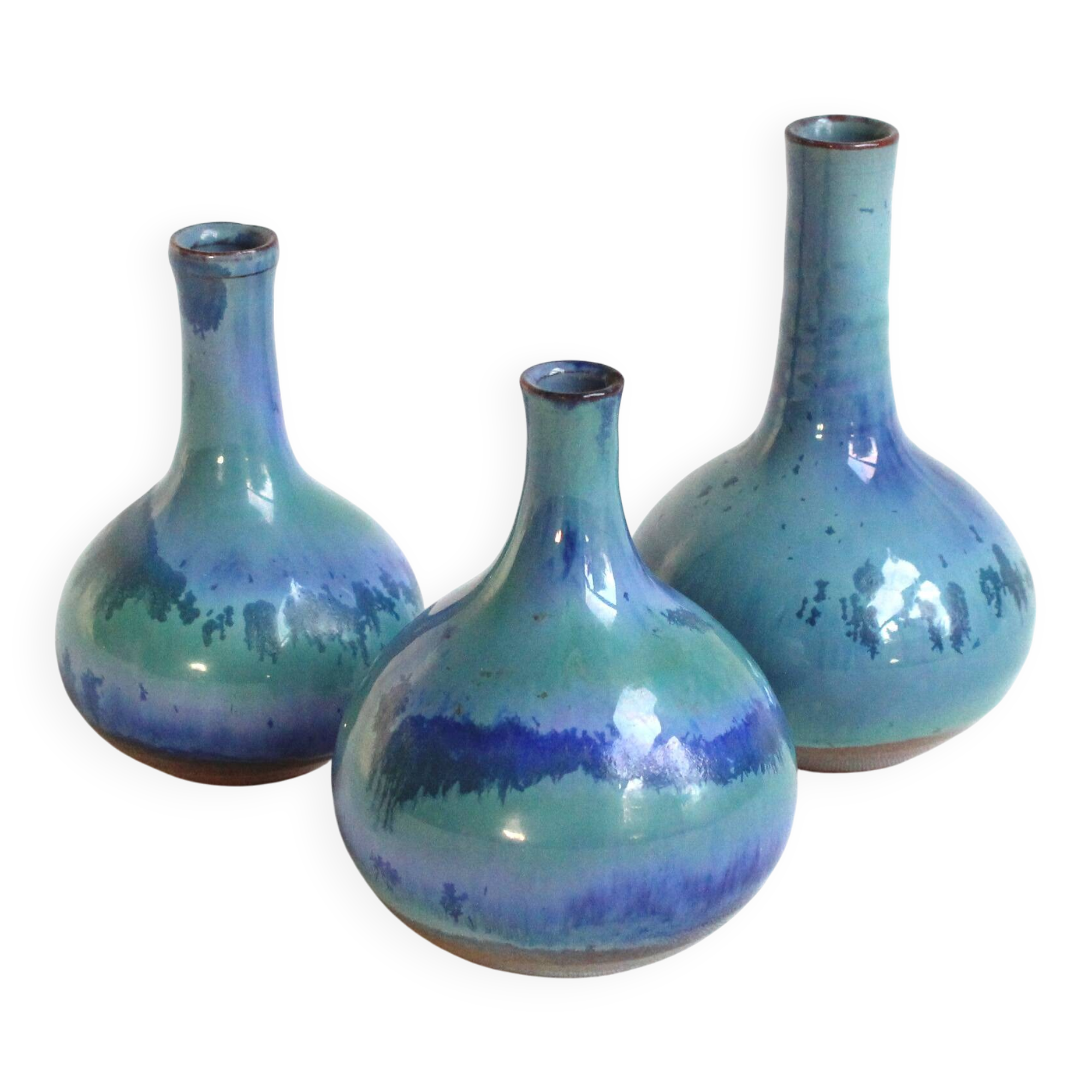 Vintage trio of bud vases - Antonio Lampecco