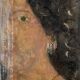Huile sur toile portrait femme bijoux