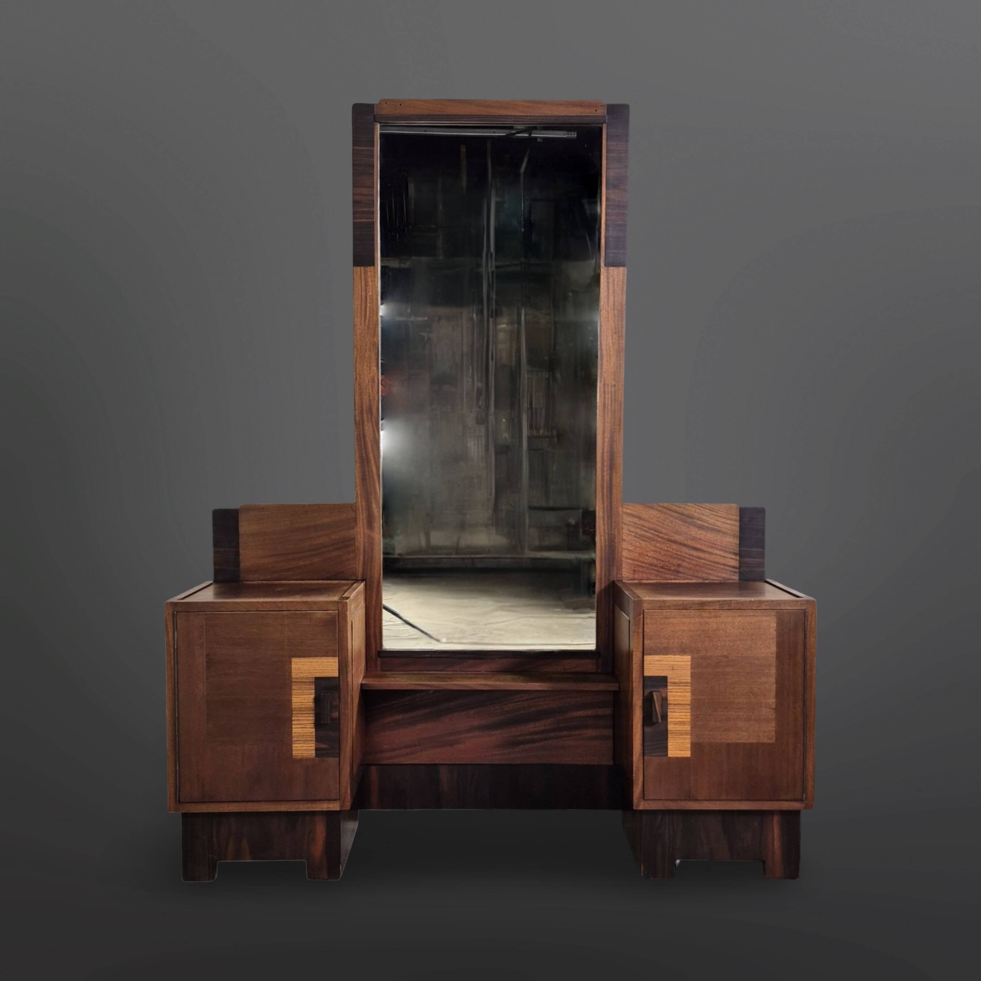 Amsterdam school vanity by 't Woonhuys Amsterdam, Netherlands 1920s