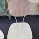 Chaises formica bicolore
