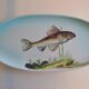 Paulette Quinson (1899-1984) Marseille Fish dish signed 55x26 cm