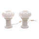 Vintage Set of 2 Opaline glass lamps, 1960 Germany.