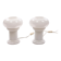 Vintage Set of 2 Opaline glass lamps, 1960 Germany.