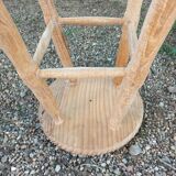 Tabouret 4 pieds ancien en bois