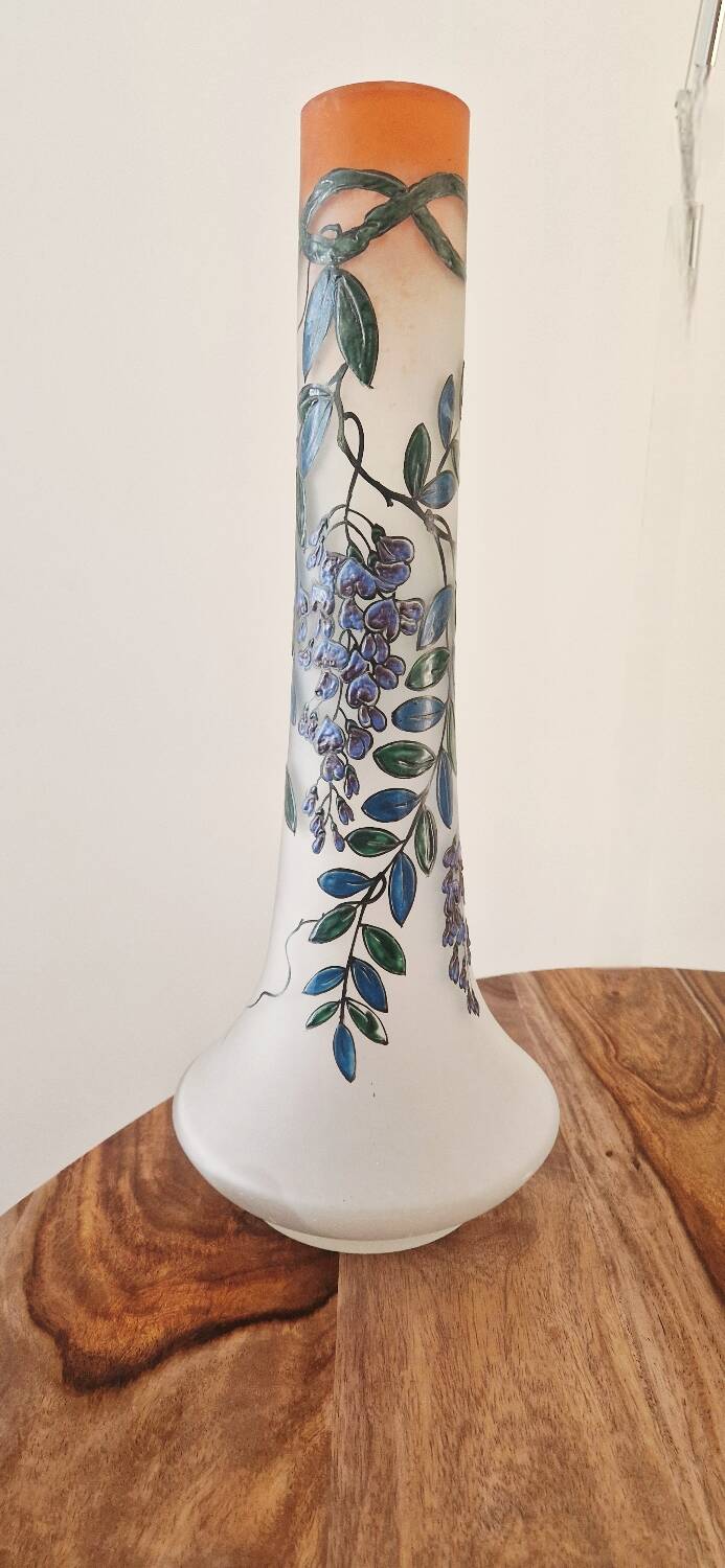 Art Deco vase signed Leune glassworks - Auguste Heiligenstein - 1920