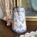 Old jug Sarreguemines Copenhagen 12 cm