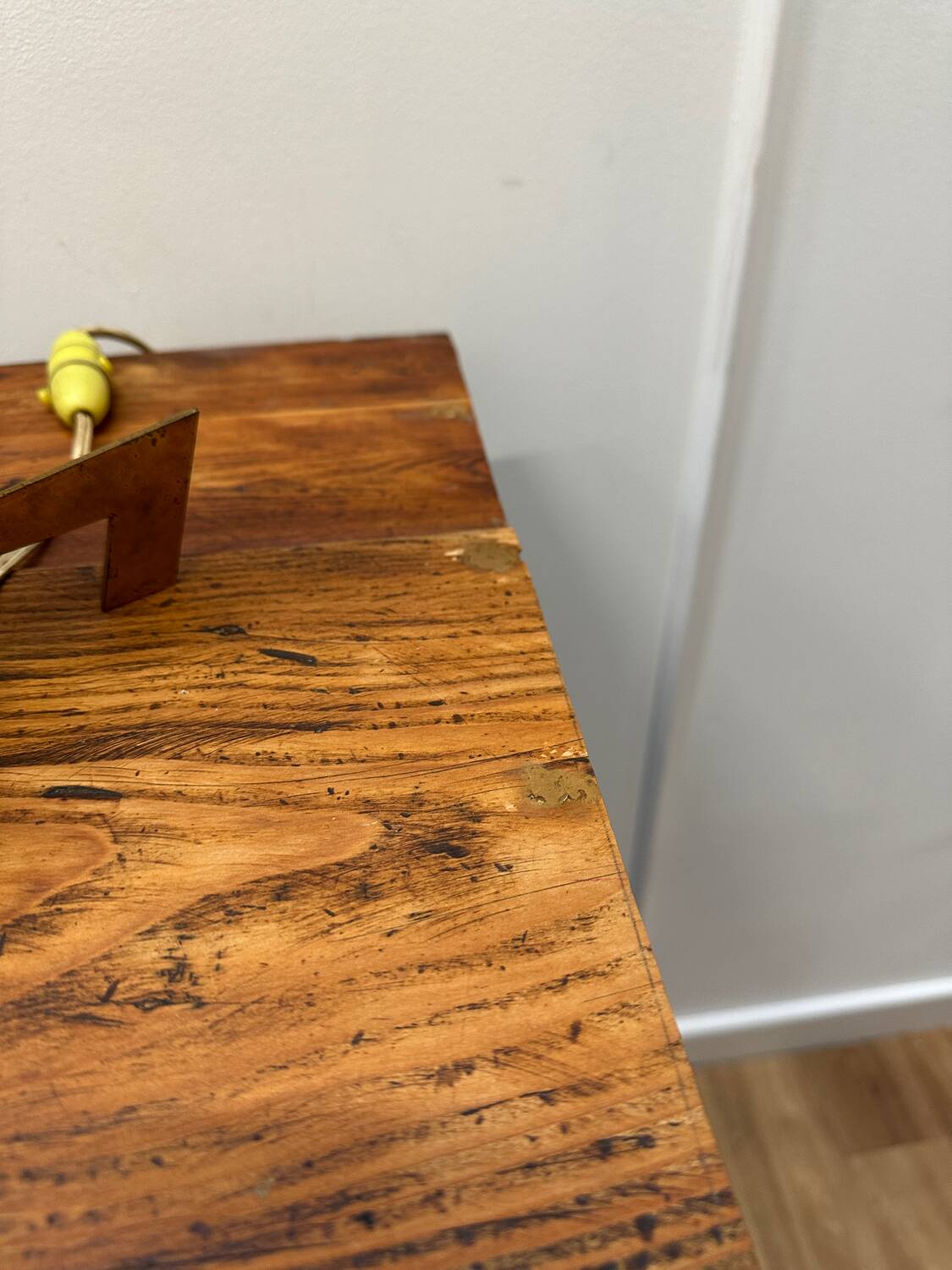 Parisian black and wood sideboard