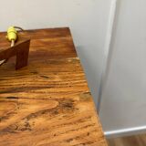 Parisian black and wood sideboard
