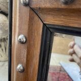 1900 wooden mirror with nails