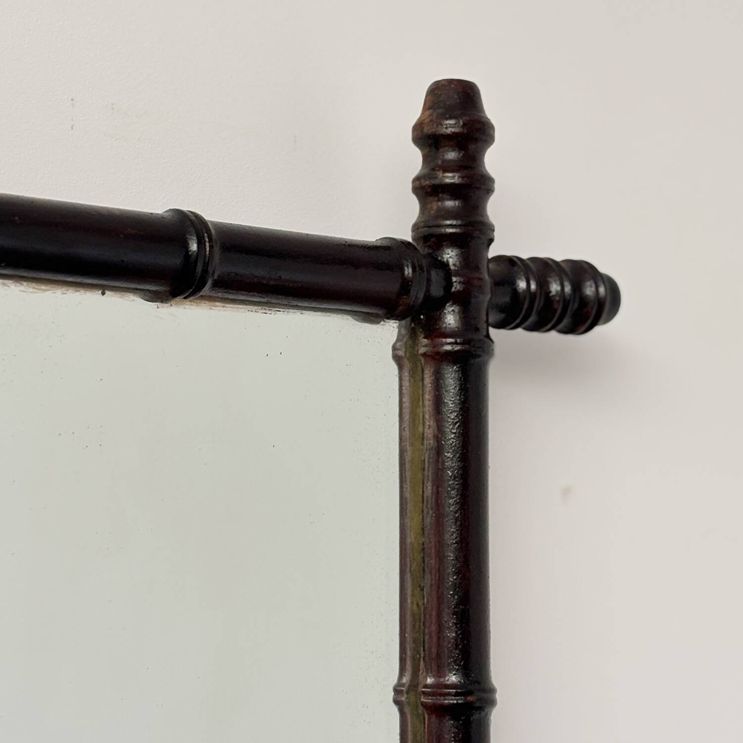 Vintage bamboo mirror from the 60s