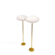 Modern Scandinavian floor lamps in brass "ENCO", Sweden, 1970s