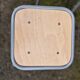 4 wooden and metal stools