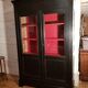 Bookcase louis Philippe patinated black.