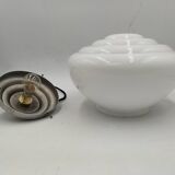 Opaline art deco pendant light