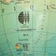 Globe terrestre vintage JRO 1970