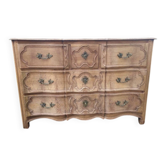 Bleached oak commode from the 18th century.