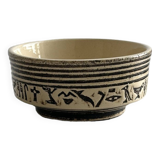 Ancient bowl decorated with hieroglyphs.